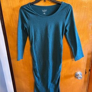 Isabel Maternity by Ingrid & Isabel Teal Long Sleeve Dress